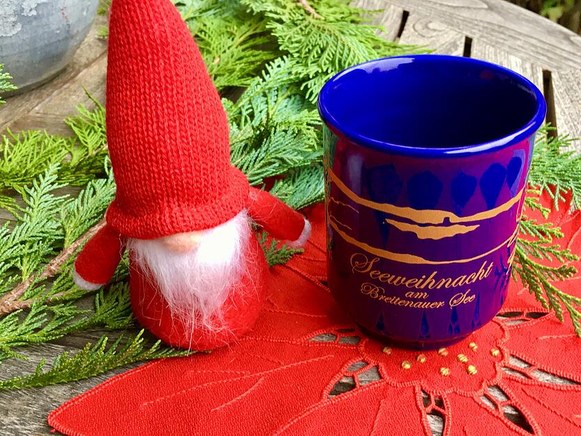 Tasse von der Seeweihnacht am Breitenauer See. Tasse von der Seeweihnacht am Breitenauer See.