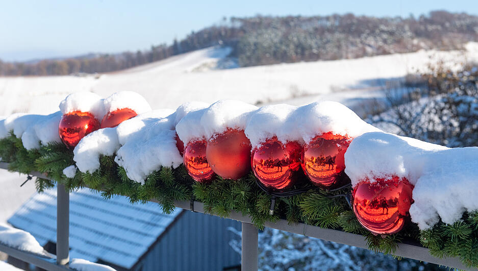 Winter in den Löwensteiner Bergen.