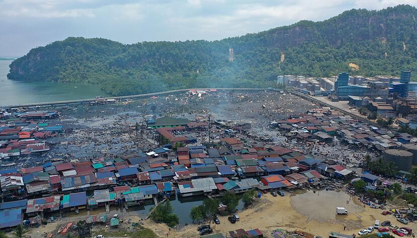 Das Gebiet ist dicht besiedelt.