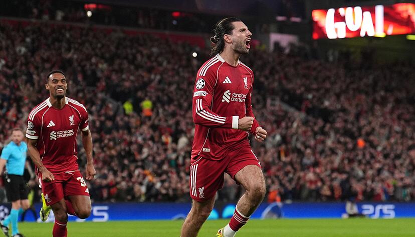 Dominik Szoboszlai brachte den englischen Meister mit seinem Treffer in die Spur.