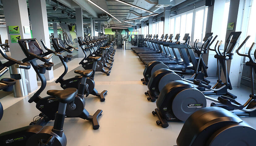 So sieht es ab Montag wieder in den Fitnessstudios aus. Foto: dpa So sieht es ab Montag wieder in den Fitnessstudios aus. Foto: dpa