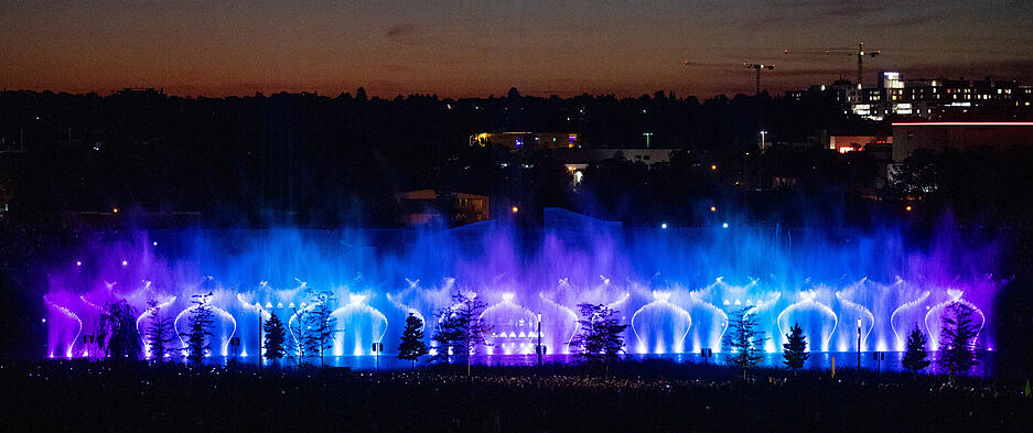 Buga: Alle Wassershows an einem Abend
