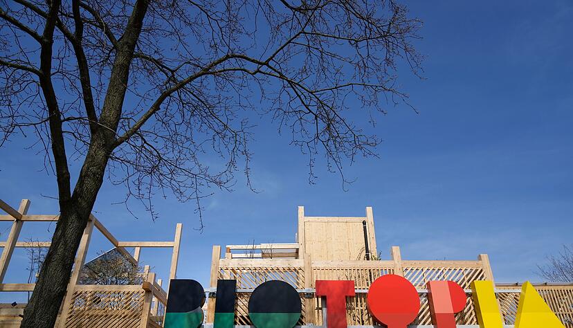 Der deutsche Pavillon «Biotopia» auf dem Gelände der Floriade.