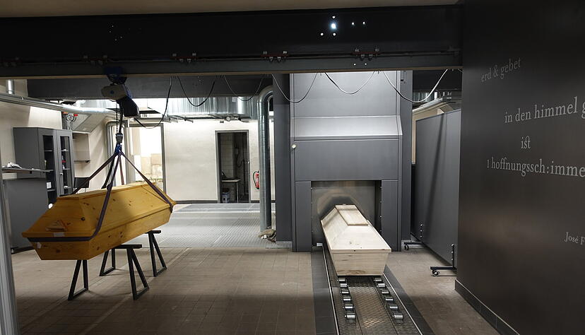 Im Krematorium auf dem Hauptfriedhof Heilbronn findet die Einäscherung der Verstorbenen statt. Im Krematorium auf dem Hauptfriedhof Heilbronn findet die Einäscherung der Verstorbenen statt.