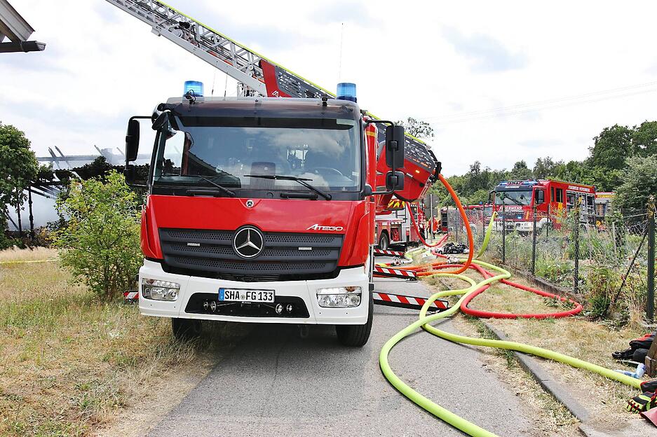 Scheunenbrand in Oberrot
