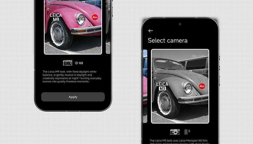 Filter ahoi: Das Leica Leitzphone kann unter anderem die legend&auml;ren Kameras M3 und M9 simulieren.