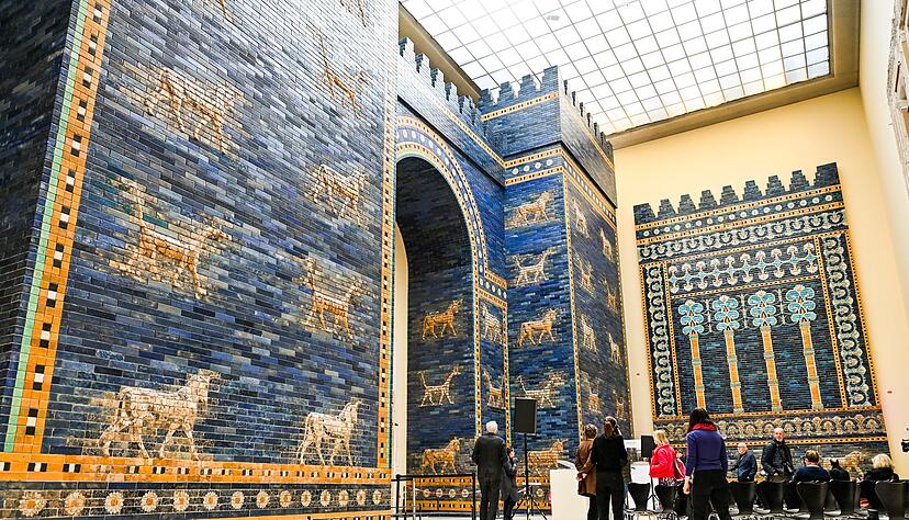 Das Ischtar-Tor im S&uuml;dfl&uuml;gel geh&ouml;rt zu den Architektur-Highlights des Pergamonmuseums. (Archivbild)