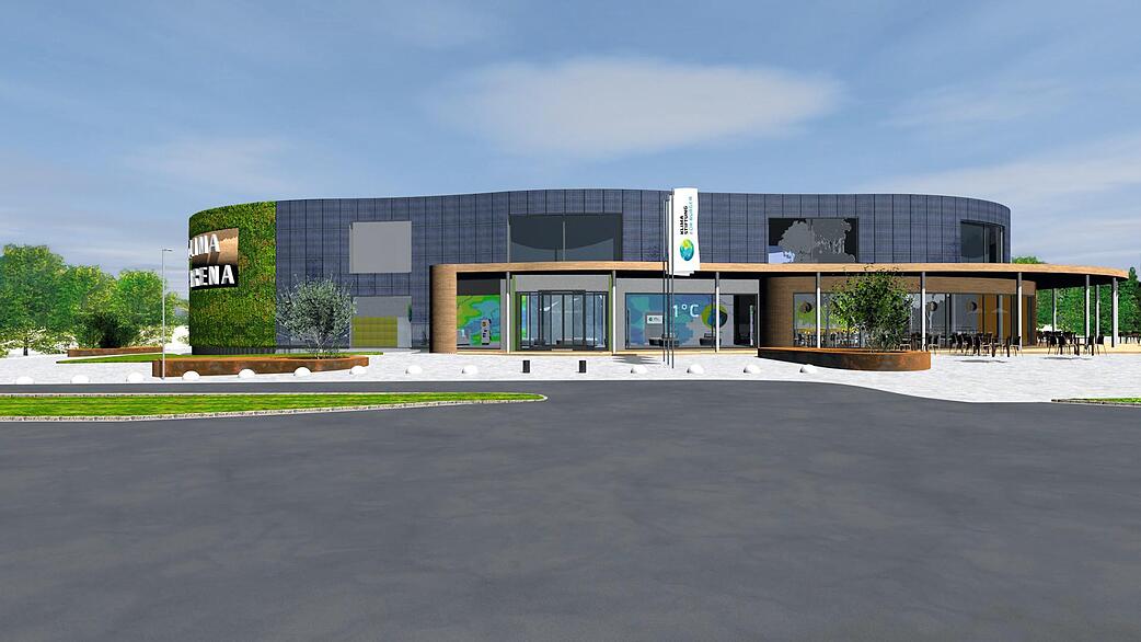 So soll die Kliam-Arena einmal aussehen. Simulation: privat