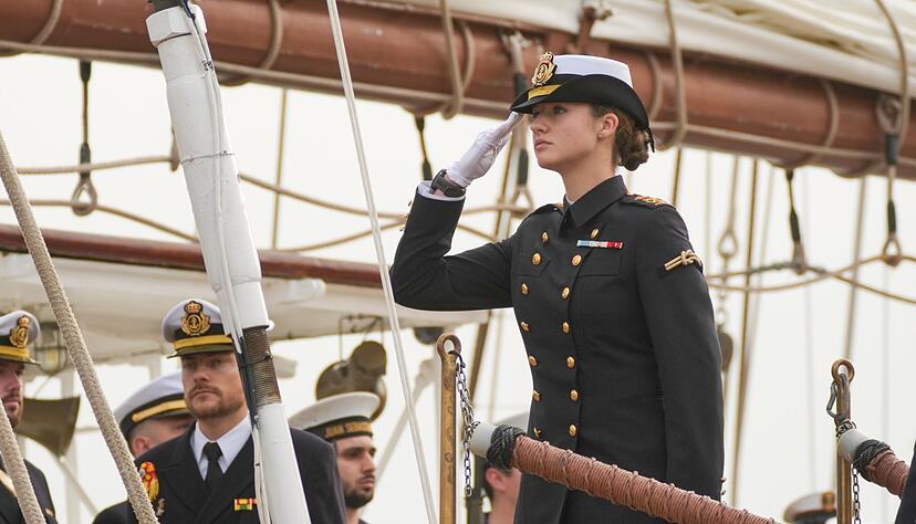 Leonor absolviert eine dreij&auml;hrige milit&auml;rische Ausbildung. (Foto aktuell)