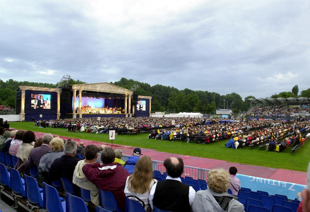 Auftritt von Star-Geiger André Rieu im Juli 2001.