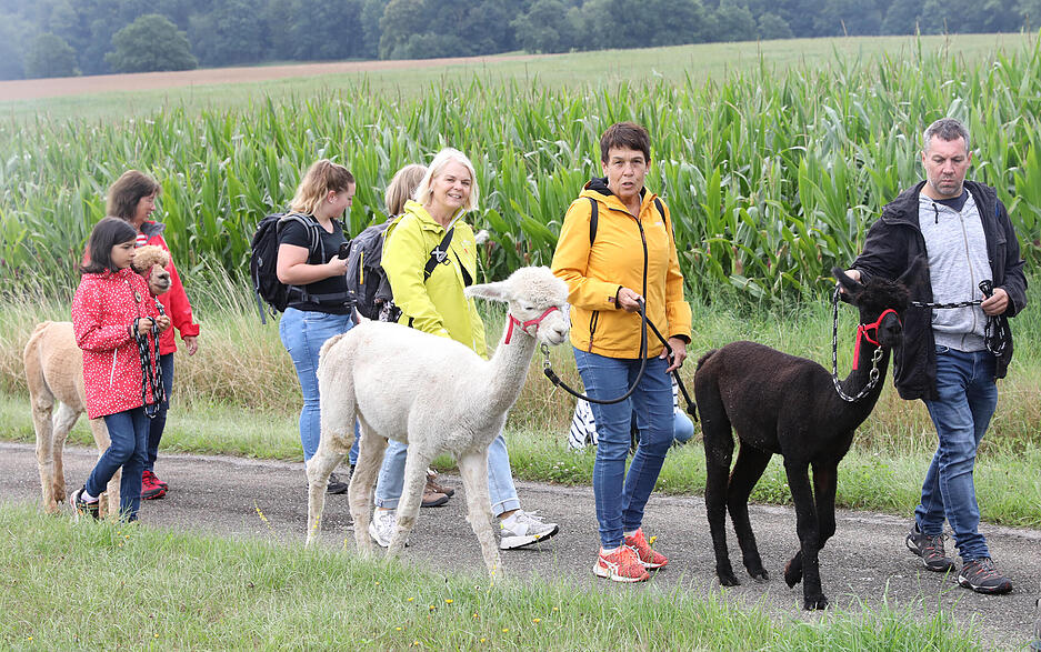 Ob im Stall oder auf dem Spaziergang mit den Tieren, Jung und Alt nahmen unvergessliche Eindr&uuml;cke mit auf den Heimweg.