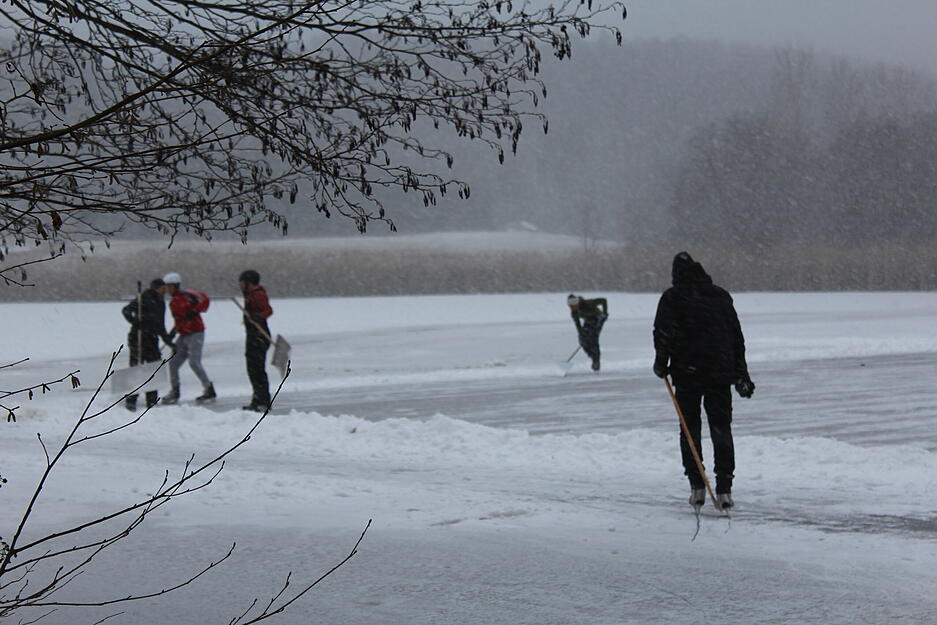 Der Winter hat auch Hohenlohe fest im Griff ...