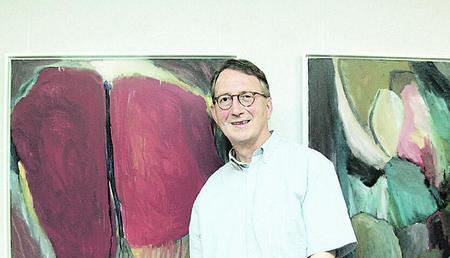 Thomas Rösslein bei der Vernissage seiner Bilderausstellung im Heilbronner Klinikum am Gesundbrunnen. (Foto: Marc Schmerbeck) Thomas Rösslein bei der Vernissage seiner Bilderausstellung im Heilbronner Klinikum am Gesundbrunnen. (Foto: Marc Schmerbeck)
