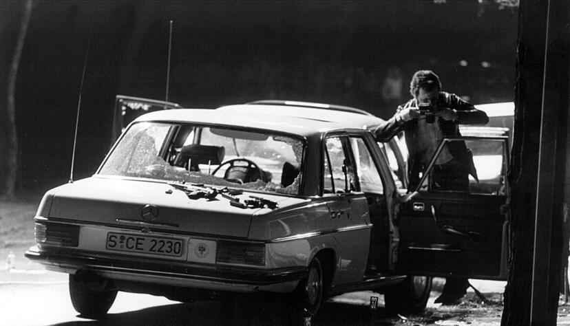 Tatort K&ouml;ln: Terroristen der Roten Armee Fraktion (RAF) entf&uuml;hrten am 5. September 1977 Arbeitgeberpr&auml;sident Hanns Martin Schleyer. Sie wollten unter anderem Andreas Baader freipressen.