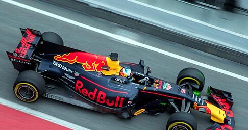 Der Rennwagen Typ RB13 vom Team Red Bull. Foto: Jens Büttner