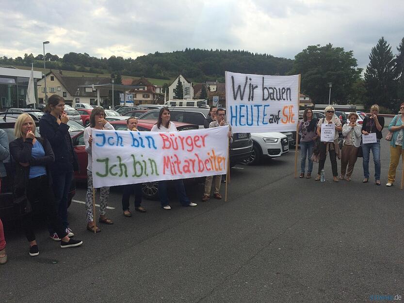 Demo für Erhalt des Künzelsauer Krankenhauses Demo für Erhalt des Künzelsauer Krankenhauses