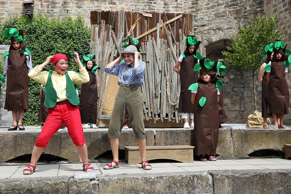 Premiere von R&auml;uber Hotzenplotz auf Burg Stettenfels
