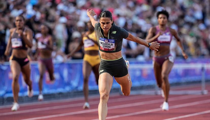 Sydney McLaughlin-Levrone hat ihren eigenen Weltrekord &uuml;ber 400 Meter H&uuml;rden verbessert.