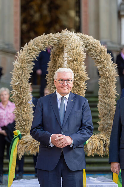 Bundespräsident Frank-Walter Steinmeier zu Besuch im Kloster Schöntal