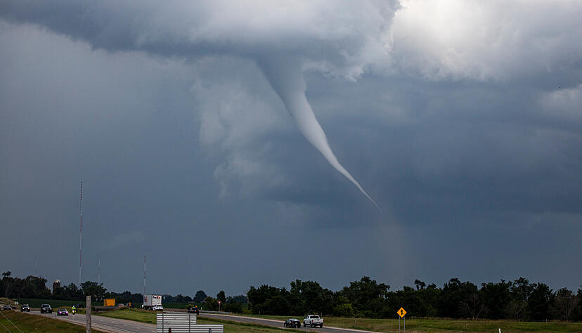 In Baden-Württemberg kann es zu Tornados kommen, wie hier in Iowa, USA. In Baden-Württemberg kann es zu Tornados kommen, wie hier in Iowa, USA.