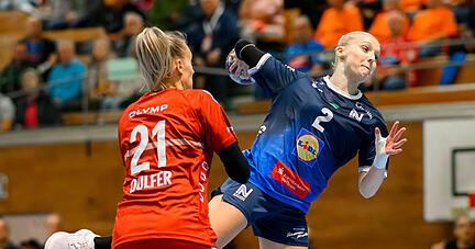 Rückraum-Akteurin Laila Ihlefeldt (rechts) verlässt die Sport-Union Neckarsulm mit sofortiger Wirkung.