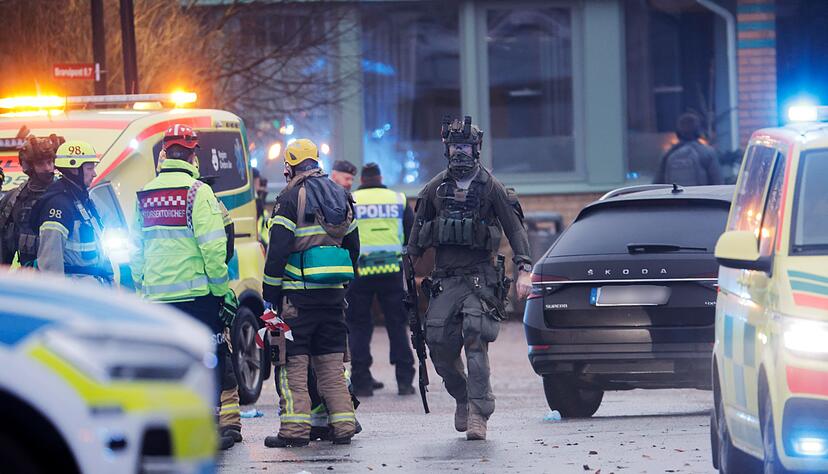Die Polizei war im schwedischen Örebro im Großeinsatz. Die Polizei war im schwedischen Örebro im Großeinsatz.