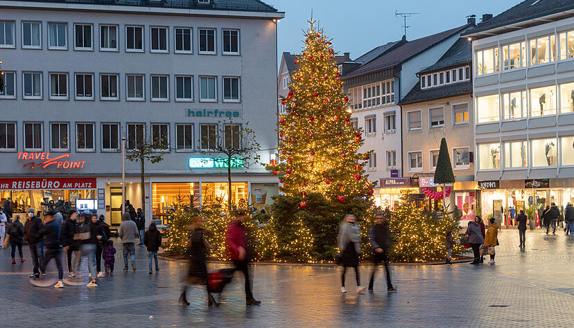 Heilbronner Fußgängerzone vor dem drohenden Lockdown Heilbronner Fußgängerzone vor dem drohenden Lockdown