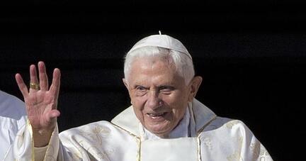 Der emeritierte Papst Benedikt XVI 2014 im Vatikan.