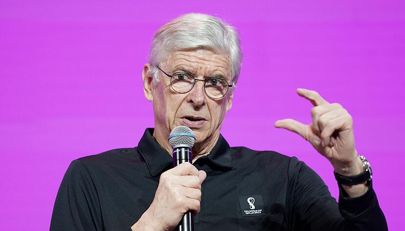 Der FIFA-Chef f&uuml;r globale Fu&szlig;ballentwicklung, Arsene Wenger, w&auml;hrend einer Pressekonferenz .