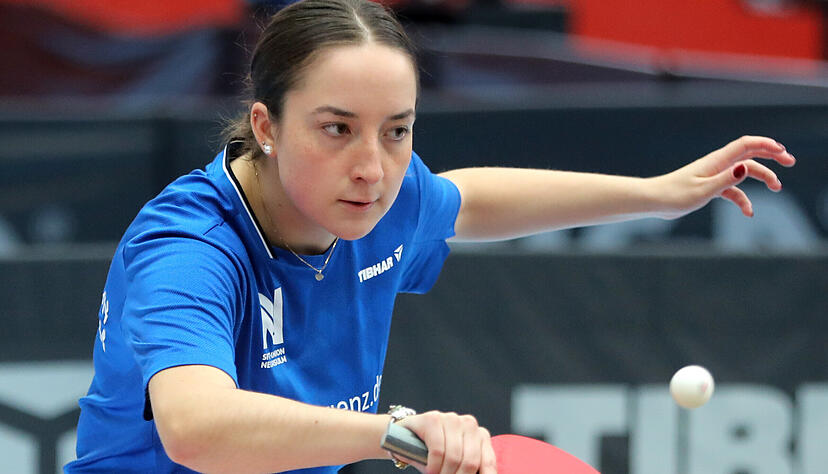 Lea-Marie Schultz überzeugte bei ihrem Drittliga-Heimdebüt, steuerte drei Siege zum Gesamt-6:4 gegen Fürstenfeldbruck bei.