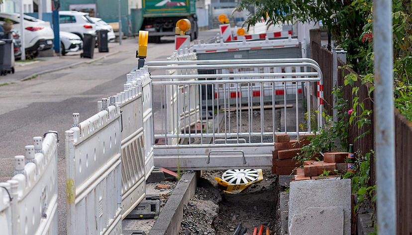 Bauarbeiten zwischen Bottwarbahnstraße und Ecke Kreuzäcker