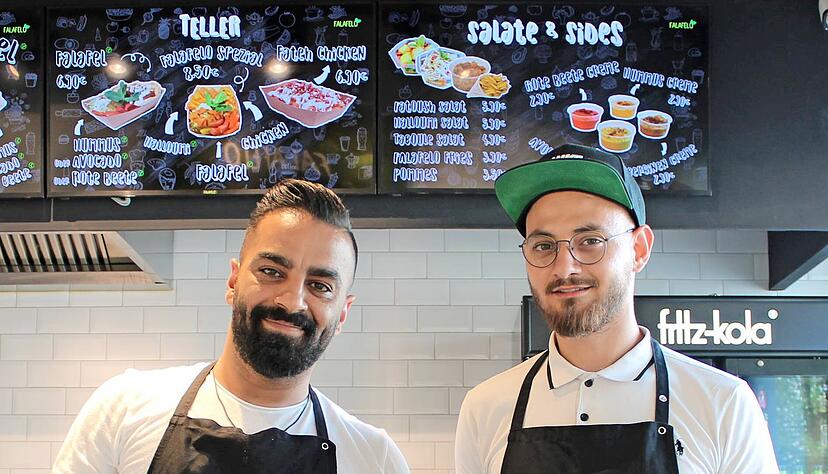 Mit einem Food Truck fingen Mohamad Kotimesh und Ammar Zarzour (v.l.) an.