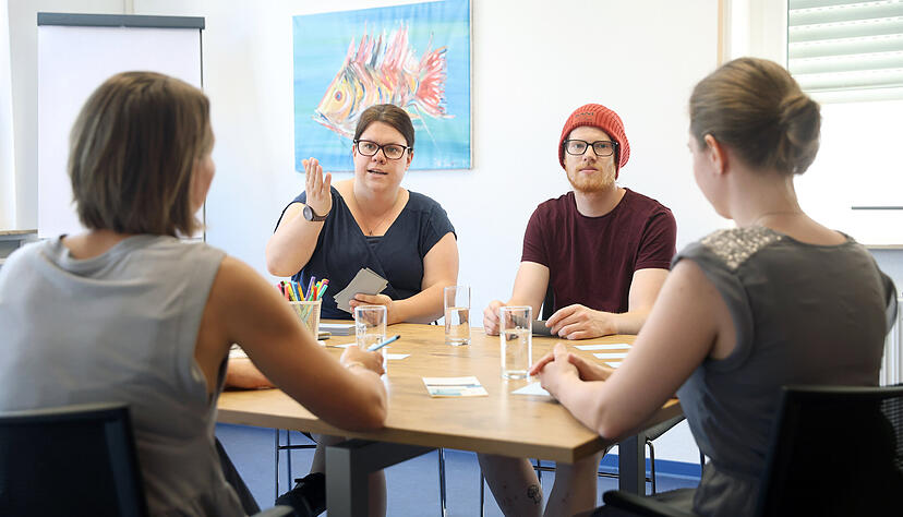 Intensive Gespr&auml;che mit der Familie: F&uuml;r Alessa Kasprzik und Fabian Steigleder ein wichtiger Schl&uuml;ssel zum Erfolg. Foto: Ralf Seidel