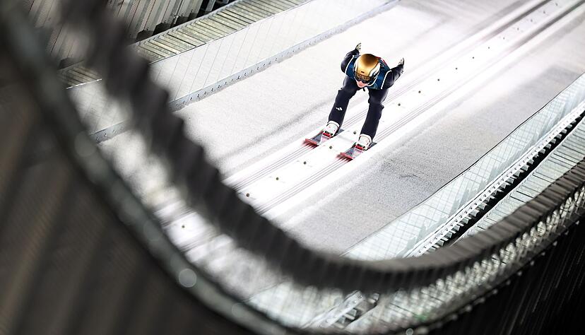 Andreas Wellinger verl&auml;sst Italien ohne Medaille.