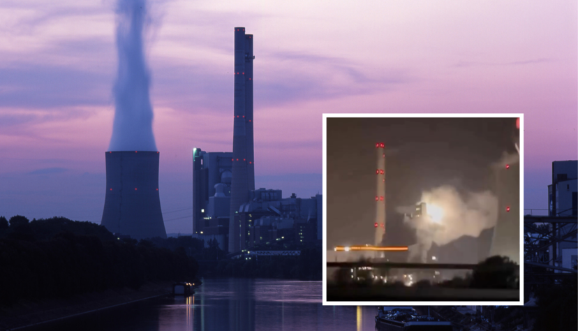 Am Samstag bot sich am Kohlekraftwerk Heilbronn ein ungew&ouml;hnlicher Anblick.