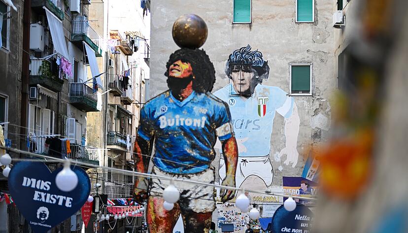 Maradona spielte 1984 bis 1991 in Neapel. (Archivbild)