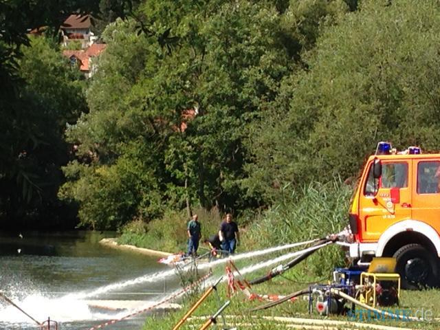 Abpumpen Jagstwasser | 26.08.