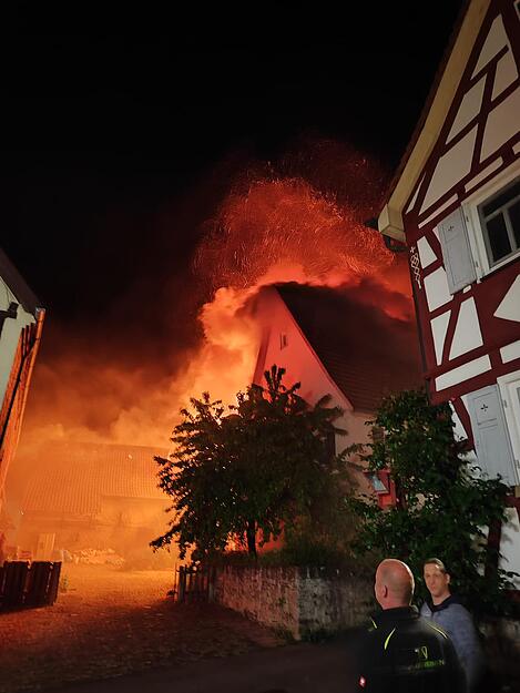 Brand in Bad Friedrichshall-Duttenberg