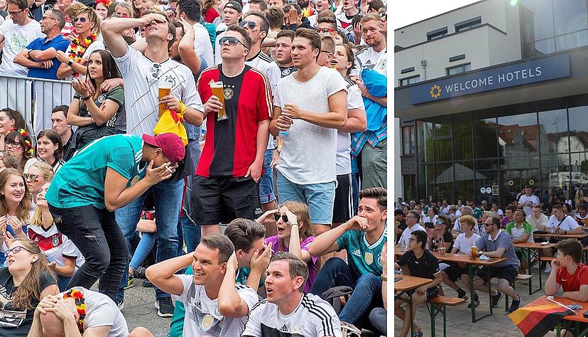 Public Viewing bei der Genossenschaftskellerei 2018 und in Neckarsulm 2021. Public Viewing bei der Genossenschaftskellerei 2018 und in Neckarsulm 2021.