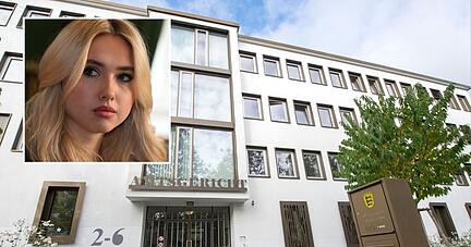 Ein falscher Milliard&auml;rserbe soll Shania Geiss (kleines Foto) verleumdet haben. Jetzt muss er sich vor dem Amtsgericht Heilbronn verantworten.