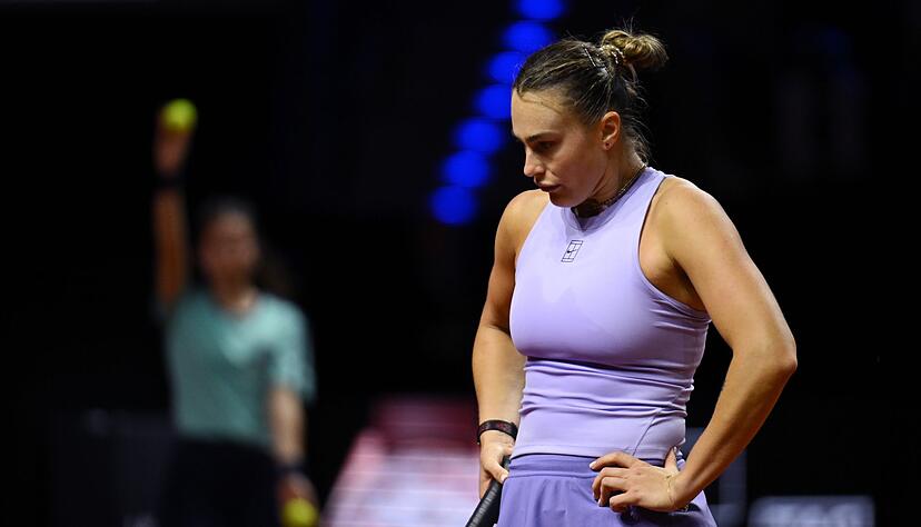 Wieder kein Titel in Stuttgart: Aryna Sabalenka sagte ihre Teilnahme ab. (Archivbild) Wieder kein Titel in Stuttgart: Aryna Sabalenka sagte ihre Teilnahme ab. (Archivbild)