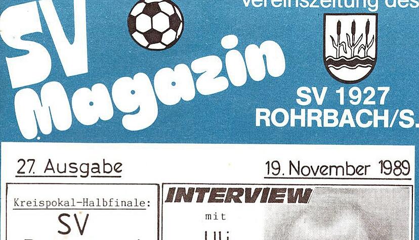 So sah die Vereinszeitung aus, in der das Interview mit Hoene&szlig; 1989 erschien.