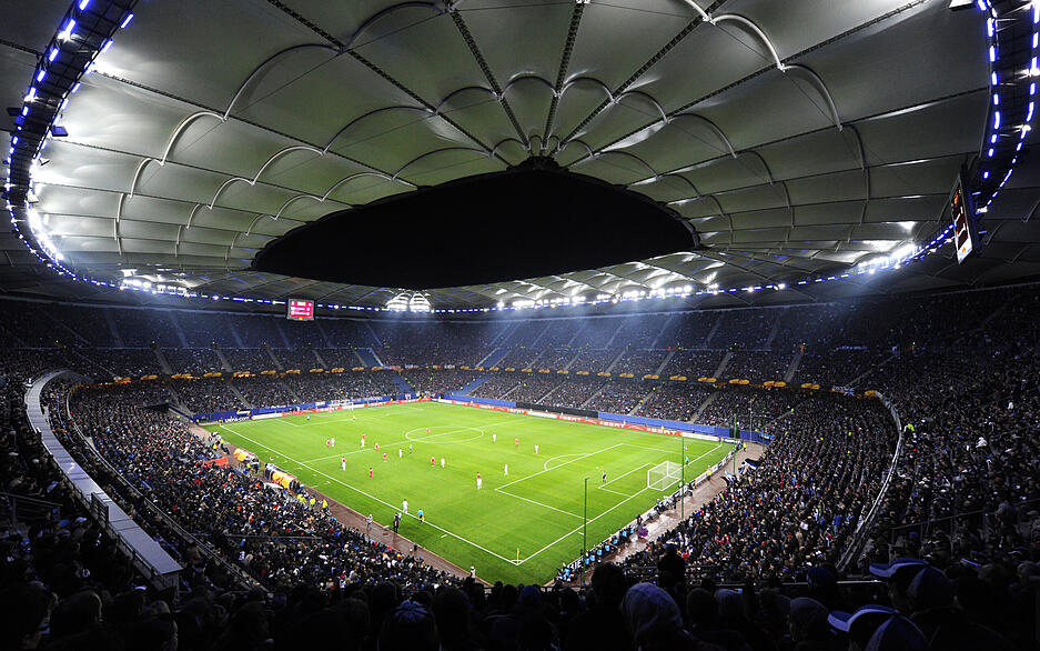 Spielort der EM 2024: Volksparkstadion in Hamburg
