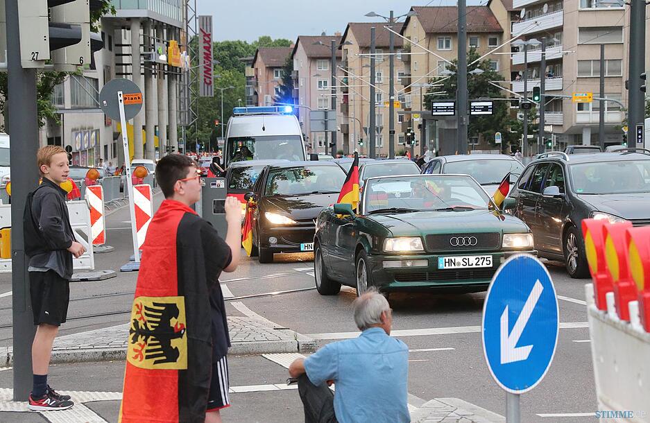 EM-Autokorso in Heilbronn