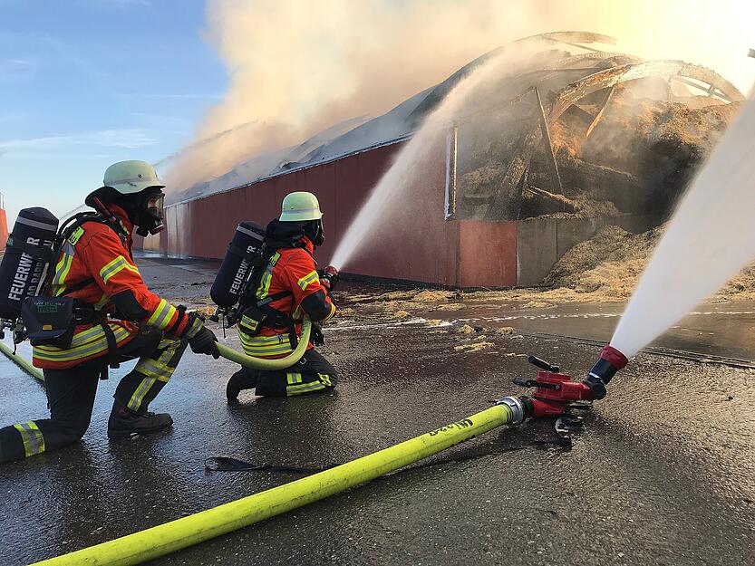 Brand auf Hof in Bad Rappenau