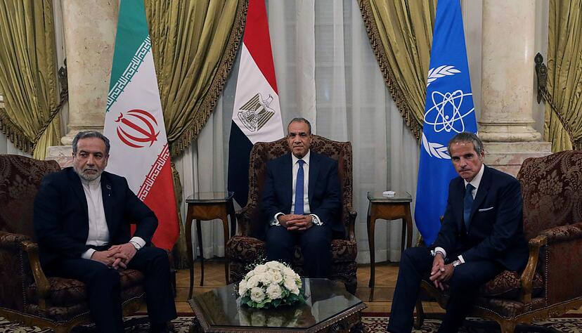 Die Gespräche zu den Atominspektionen fanden in Kairo statt. Die Gespräche zu den Atominspektionen fanden in Kairo statt.