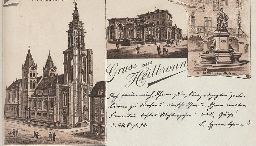 Historische Postkarten erinnern an Heilbronn vor der Zerstörung, die Postkarte hat uns Heimatreporter Hans-Jürgen Maute zugeschickt. Historische Postkarten erinnern an Heilbronn vor der Zerstörung, die Postkarte hat uns Heimatreporter Hans-Jürgen Maute zugeschickt.