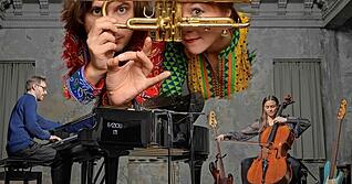 Duo-Doppelabend zum Auftakt des Festivals beim Jazzclub Cave 61 in der Zigarre: das Duo Matria sowie Pianist David Helbock und Julia Hofer am Cello.