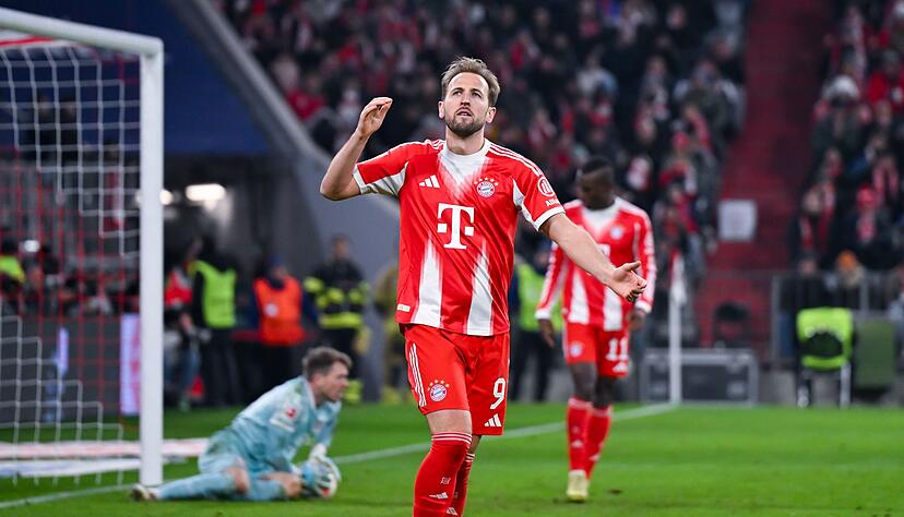 Harry Kane rettet dem FC Bayern einen Punkt. Harry Kane rettet dem FC Bayern einen Punkt.
