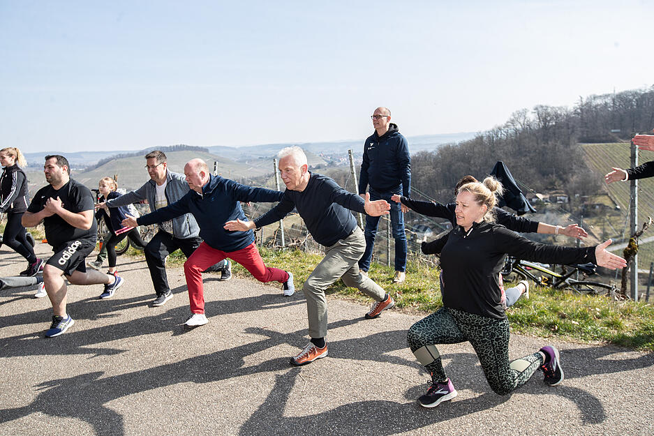 Er&ouml;ffnung des Intersport Trimm-Dich-Pfades am Wartberg